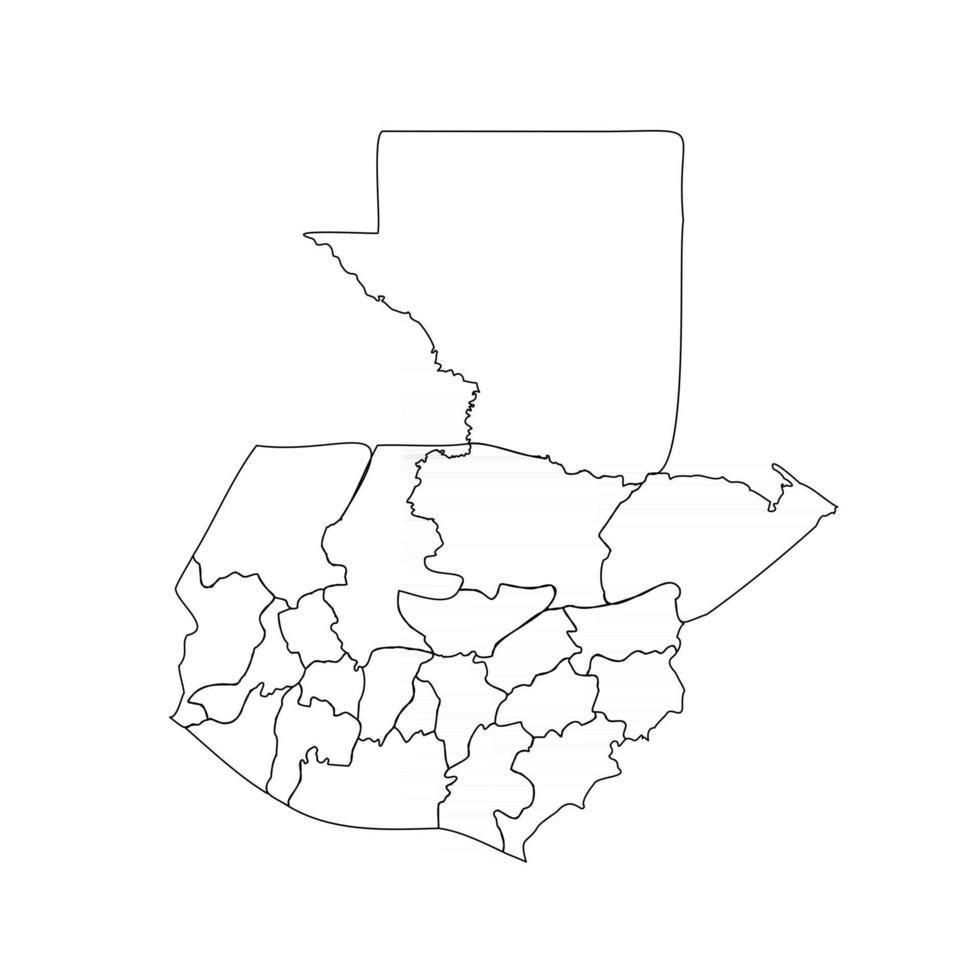 Mapa departamental de Guatemala